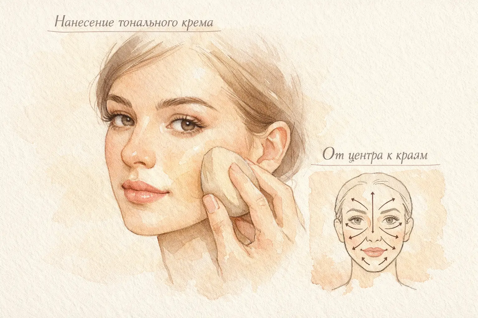 Техники нанесения тональной основы на зрелую кожу