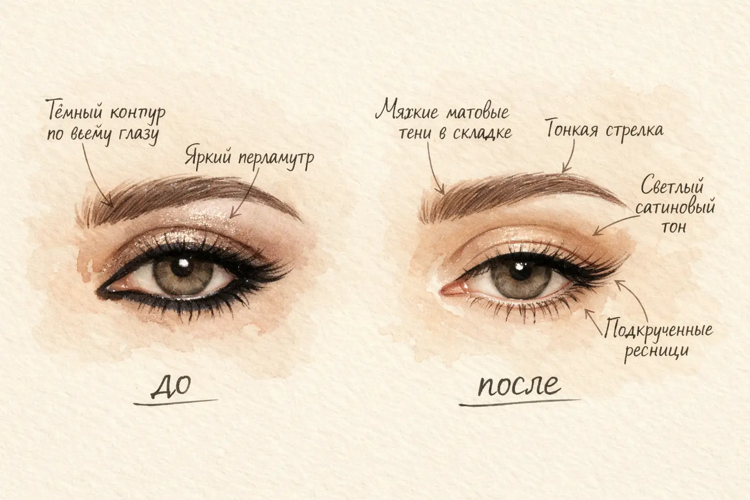Макияж глаз для зрелой кожи