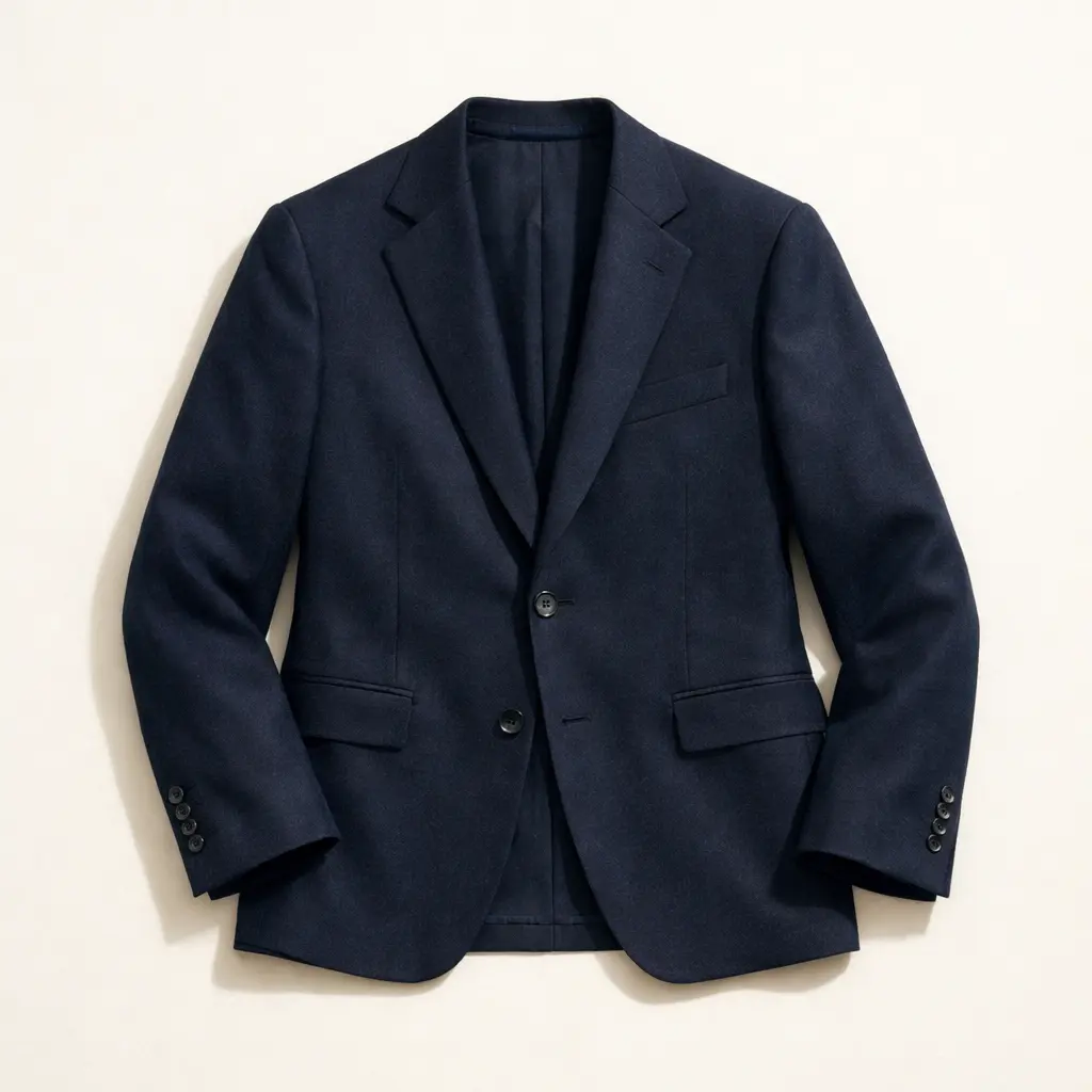 Navy single-breasted жакет