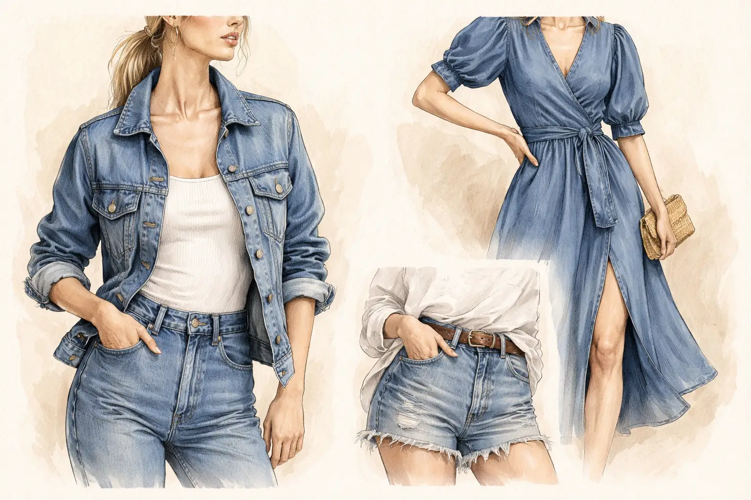 Washed и distressed деним
