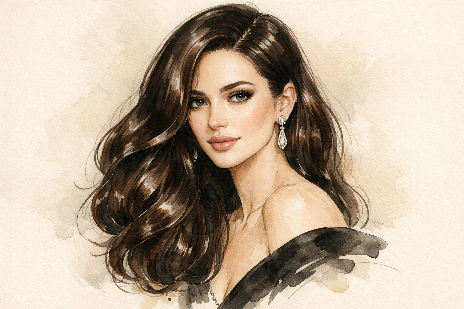 Expensive brunette